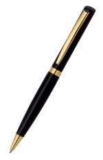Ручка со штампом ЧЕРНЫЙ лакированный корпус
